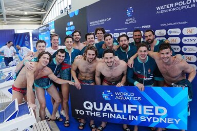 A magyar válogatott mindvégig lépéselőnyben volt (Fotó: facebook.com/waterpolo.hu)