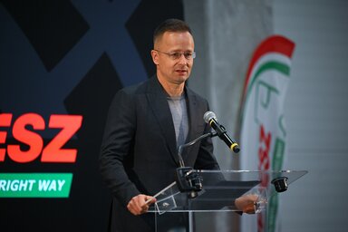 A külgazdasági és külügyminiszter hangsúlyozta, hogy az áldozatok közül ketten nősek és családosak voltak (Fotó: MTI)