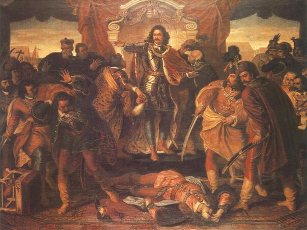 Than Mór festménye az ónódi országgyűlésről