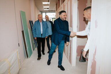 A munkálatokat a napokban a község elnöke, Mladen Zec is megtekintette munkatársaival együtt (Fotó: temerininfo.rs)