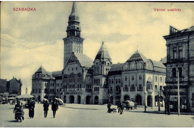 Az 1916-os óraátállítás a Városháza óráját is érintette / Fotó: gallery.hungaricana.hu