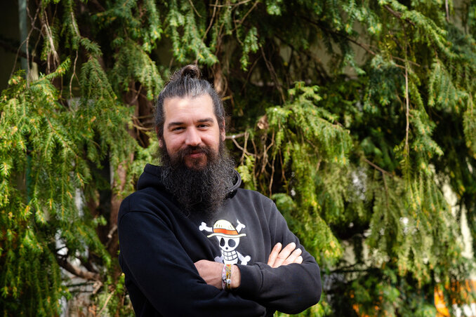 Jovanović Dániel, a Zdravo Dobro almalé készítője és a GastroFest szervezője (Fotó: Jovanović Dániel archívuma)