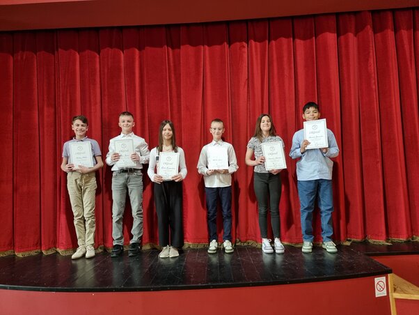 Az 5. és 6. osztályosok korcsoportjának nyertesei