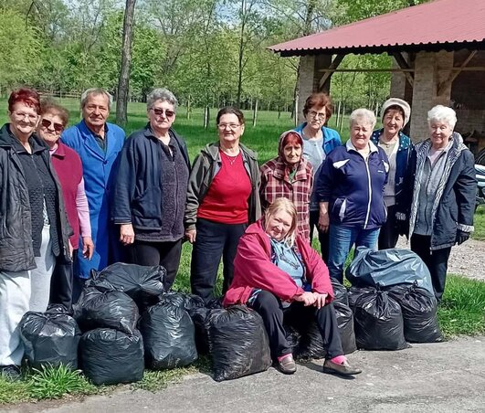 Sok zsák hulladék gyűlt össze