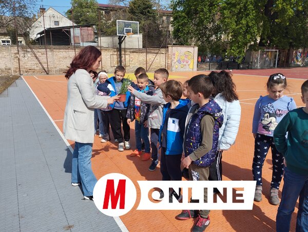 Ismerkedés a palántával (Fotó: Kancsár Izabella felvétele)