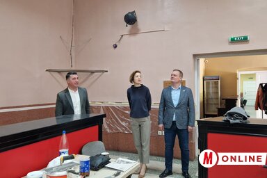 Góli Csilla és Sövény Rudolf tekintették meg a munkálatokat (Fotó: Bartus Bella felvétele)