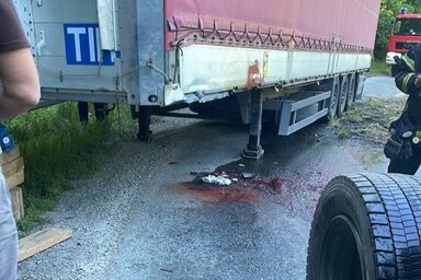 Gázolaj folyt az úttestre, több órára lezárták az érintett szakaszt (Fotó: Screenshot/192_rs/Instagram)