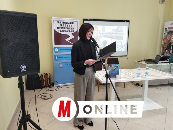 Rigó Pál Zsófia a megnyitón (Fotó: Lukács Melinda felvétele)