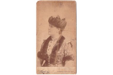 Blaha Lujza dedikált fotója 1884-ből (Fotó: Németh Ferenc archívumából)