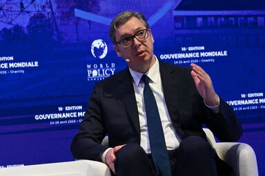 Az államfő erőszakmentes politikai küzdelmet sürget, ugyanakkor 2–6 hónapon belül választásokat helyezett kilátásba (Fotó: Beta)