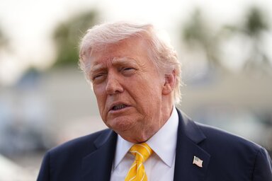 Donald Trump elnök: Egy háború esetén „sosem tudni, mi történik” (Fotó: Beta/AP)