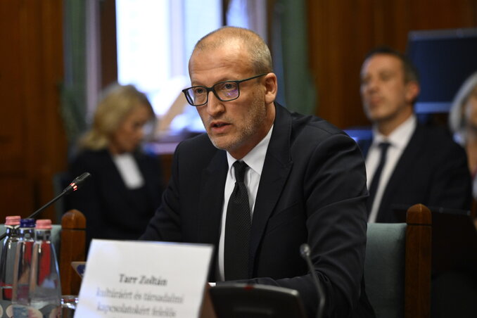 MTI / Bodnár Boglárka /Tarr Zoltán az Országgyűlés magyarságpolitikai bizottságának ülésén