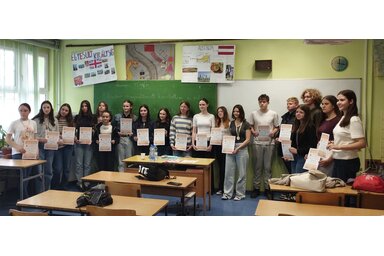 A fogalmazáskategória hetedikes és nyolcadikos résztvevői /Fotó: Lukács Melinda