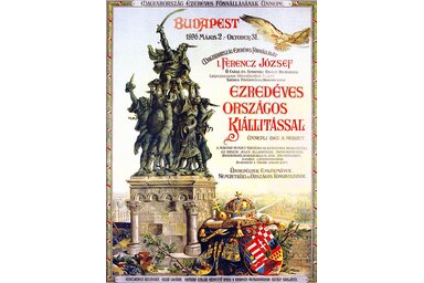 Az 1896-os millenniumi ünnepség hivatalos plakátja / Fotó: wikipedia.org