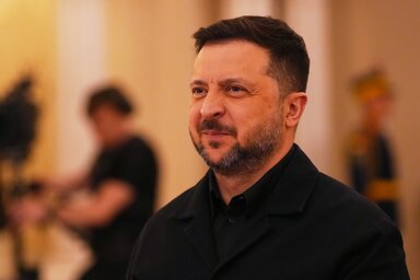 Az ukrán elnök közölte, hogy az éjszakai orosz légitámadások során nyolc megyében keletkeztek károk, és jelenleg országszerte több tucat sebesültről tudni (Fotó: Beta/AP)