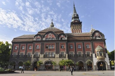 Szabadkőműves szimbólum a szecessziós remekművön / Fotó: Molnár Edvárd