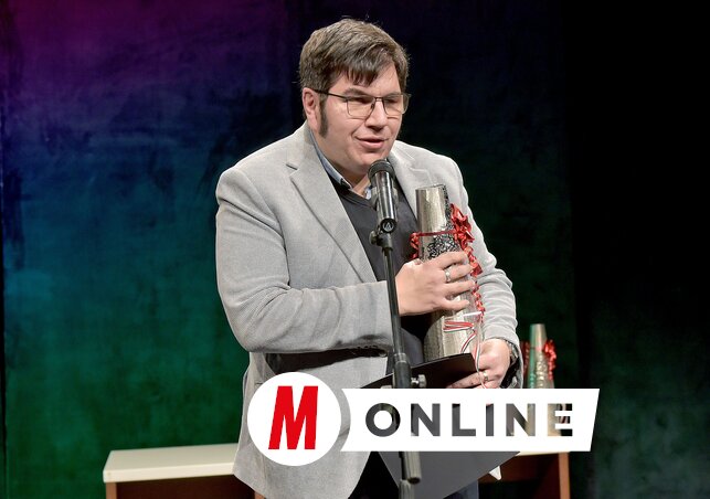 Agárdi Gábor, a Pannon RTV igazgatója, a Vajdasági Magyar Újságírók Egyesülete díjátadó ünnepségén (Fotó: Gergely Árpád felvétele)