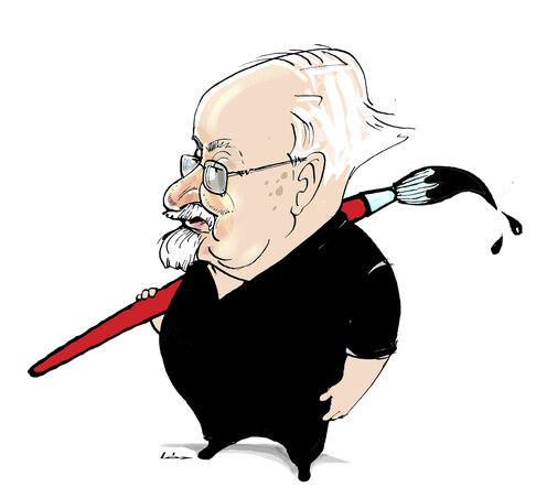 Léphaft Pál karikatúrája