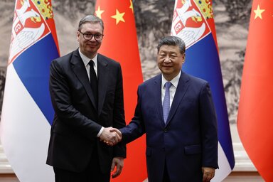 Az államfő szerint új beruházások, technológiai együttműködés és kínai vállalatok érkezhetnek Szerbiába (Fotó: Beta/AP)
