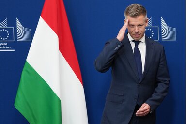 Beta/AP/Magyar Péter és Ursula von der Leyen