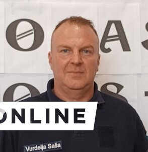Saša Vurdelja, a Moravicai Önkéntes Tűzoltótestület elnöke (Fotó: Kazinczy Paszterkó Diana)
