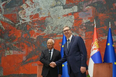 António Costa hangsúlyozta: az Európai Unió nem zsarolja Szerbiát, hanem a reformok végrehajtását várja (Fotó: Beta)