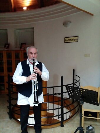 Baráth László klarinétról váltott tárogatóra/Fotó: Baráth László archívuma