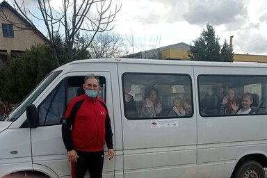 A becskereki diákbusz (Fotó: Kecskés István)