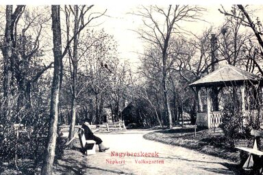 A park bejárata a 20. század első éveiben (Németh Ferenc archívuma)