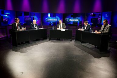 A vajdasági magyar közélet négy meghatározó szereplője vett részt a Pannon RTV Közbeszéd című műsorának különkiadásában (Fotó: Pannon RTV)