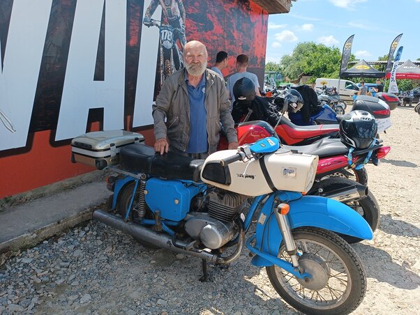 Pletikosić Ferenc és az MZ 172-es veterán motor