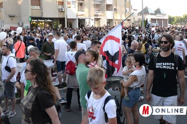 A helyszínen forgalomkorlátozás volt érvényben, a környező utcákban a közlekedést a rendőrség irányította (Fotó: Dávid Csilla felvétele)