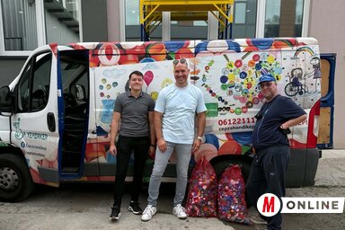 Munkatársaink, Rozsi Alex és Galambos Tibor az egyesület illetékesével