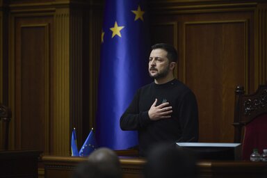 Zelenszkij sürgősen hazatér Írországból (Fotó: Beta/AP)