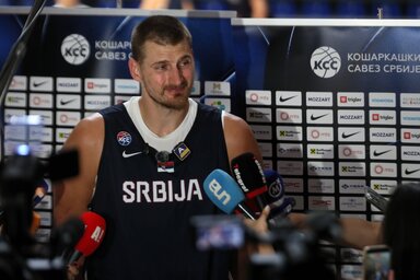 Nikola Jokić csapatkapitányhoz méltón vezette a gárdát (Fotó: Beta/AP)