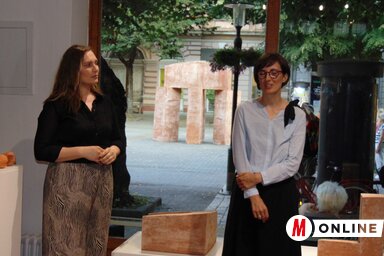 A vendégeket Sanja Radusin Smiljanić, a központ megbízott igazgatója köszöntötte (Vidács Hajnalka felvétele)