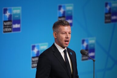A magyar miniszterelnök hangsúlyozta, Magyarországnak 2035-ig kell jelentősen, a GDP 5 százalékára emelnie a védelmi kiadásokat (Fotó: Beta/AP)
