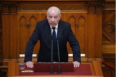 MTI/Sulyok Tamás a parlament alakuló ülésén májusban