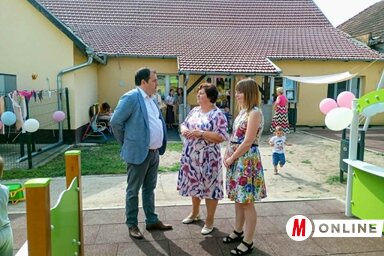 Fejsztámer Róbert, Magyarkanizsa község polgármestere is látogatást tett azokban az épületekben, ahol a közelmúltban történt fejlesztés (Fotó: Bajić Jenei Klementina felvétele)