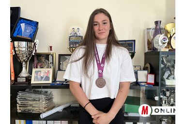 Újhelyi Evelin másodszor állhatott korosztályos Eb-dobogón (Fotó: Erős Kincses Krisztina felvétele)