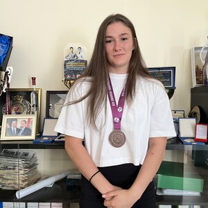 Újhelyi Evelin másodszor állhatott korosztályos Eb-dobogón (Fotó: Erős Kincses Krisztina felvétele)