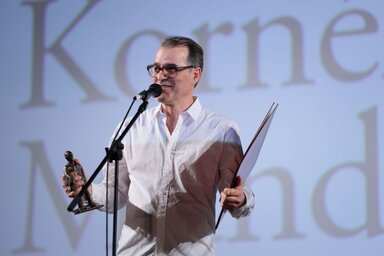 Mundruczó Kornél a díjátadón (Fotó: Palicsi filmfesztivál/Damir Vujković)