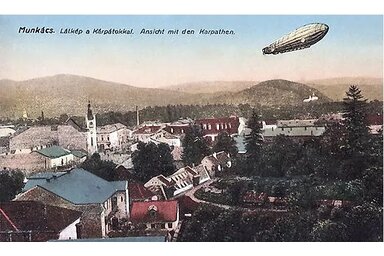Zeppelin Munkács felett – A szabadkai légi kikötő ötlete végül nem valósult meg /Fotó: gallery.hungaricana.hu