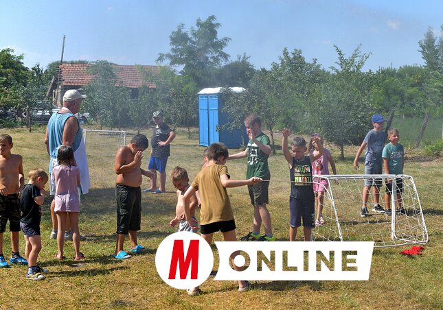 A gyerekeket változatos programok várták a régi katolikus plébánia udvarán (Gergely József felvétele)