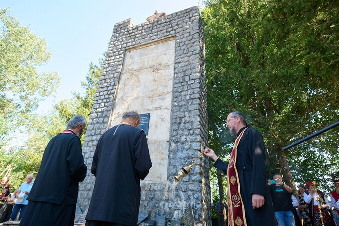 A horvátországi Komićban is megemlékeztek a szerb áldozatokról (Fotó: Beta)