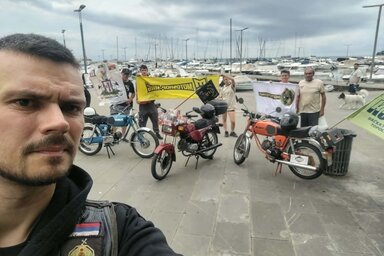A koperi kikötőt érintve jutottak el a Stelvio-hágóig (Fotó: Faragó Adrián)