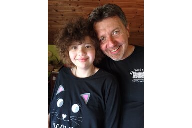 Hegedűs Anasztázia és édesapja, Hegedűs Dániel (Fotó: Hegedűs Dániel archívuma)