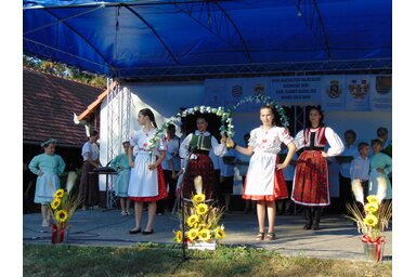 Elsőként a kisoroszi Rozmaring Művelődési Egyesület Gyöngykaláris vegyes kórusa és a Gligorije Popov Általános Iskola diákjai mutatkoztak be/Vidács András