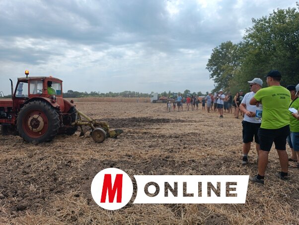 Szántóverseny porfelhőben a gunarasi határban (Fotó: Kazinczy Paszterkó Diana)