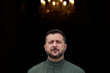 Az ukrán elnök hozzátette, hogy Kijev kész együttműködni a körülmények feltárását szolgáló nyomozásban (Fotó: Beta/AP)
